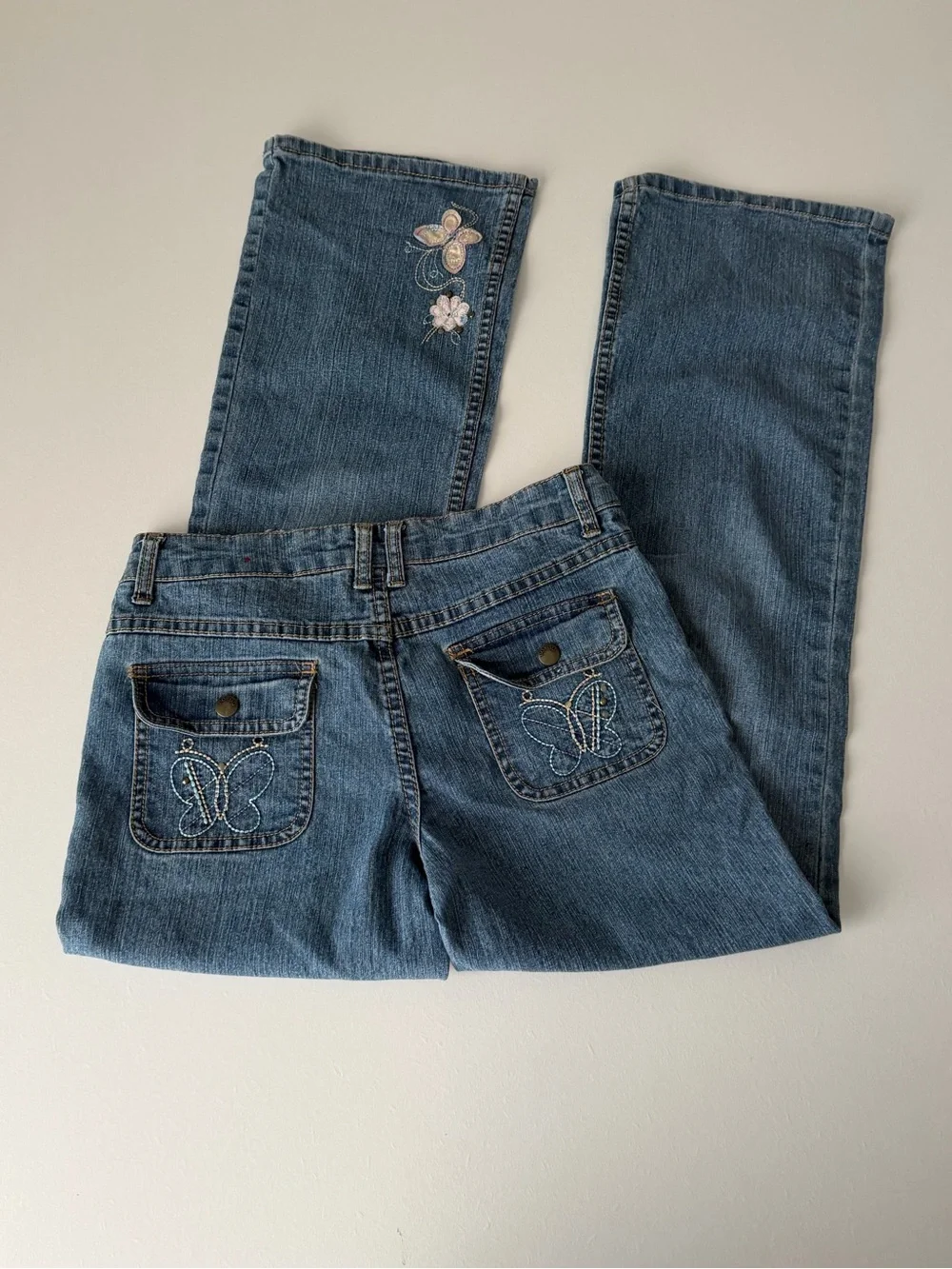 Y2K BONGO Embroidered Cargo Jeans